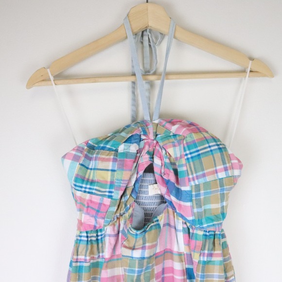 Petersyn Athena Midi Dress Madras Patchwork‎ Medium - Picture 7 of 11